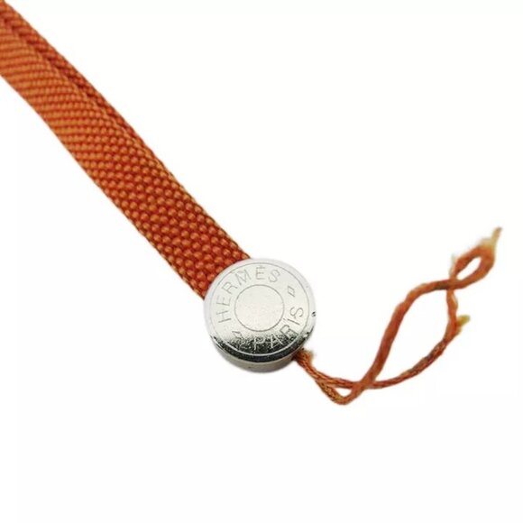 HERMES cell phone strap orange Authentic Used - Picture 3 of 13